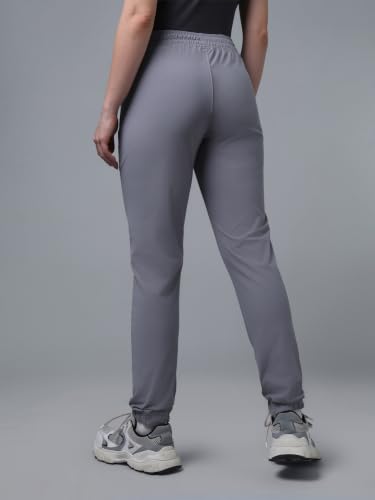Image of TECHNOSPORT Women's Relaxed Fit Active Sports Joggers with DURACOOL Technology Mid Rise Drawstring Track Pants with Pockets Moisture Wicking Polyester Athleisure Workout Running Lounge Wear