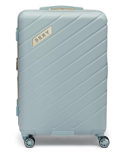 DKNY Stripe Upright Hardside Luggage 27", Jade Sky2