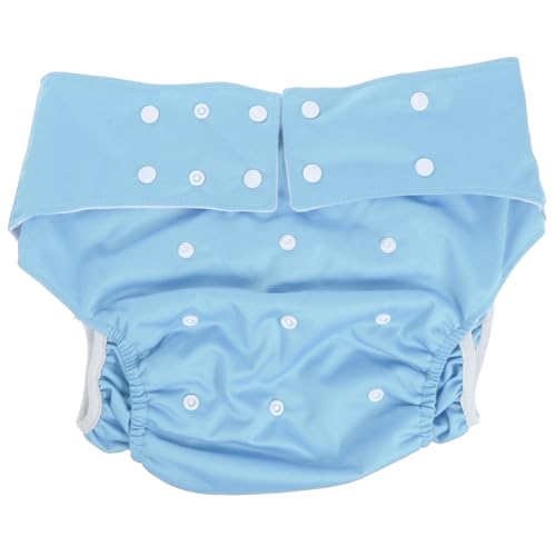Ipetboom Leak Proof Diaper Pants for Men Women Adult Diaper Cover Buttons Breathable Cloth Washable