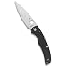 Spyderco Native Chief Folding Knife - Black G-10 Handle with PlainEdge, Full-Flat Grind, CPM S30V Steel Blade and Back Lock - C244GP
