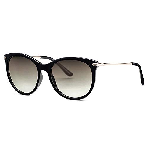 Avoalre Vintage Damen Sonnenbrille Herren Retro Stylische Brille mit Metallbügeln Verlaufsglas Übergroße 100% UV400 Schutz für Autofahren Reisen Party und Freizeit (klassisch Grau)