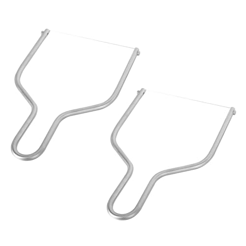 OUNONA Ergonomic Cheese Slicers 2pcs Stainless Steel Wire Cheese Cutters for Baking