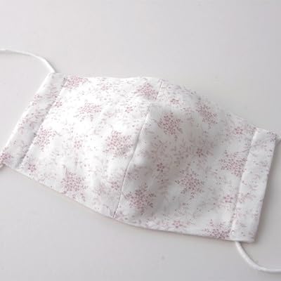 立体マスク 大人用(ミニフラワー・ラベンダー) 2枚セット