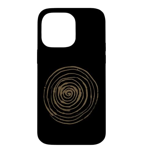 Grunge Spiral Abstract Nature Vintage y2k Earthy Brown �X�}�z�P�[�X iPhone 14 Pro Max �p