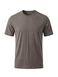 Romba Sport Men's and Women's Round Neck T-Shirt Cotton Barasola Material Suitable for Daily Use Sports Outdoor (Iron, XXXL)