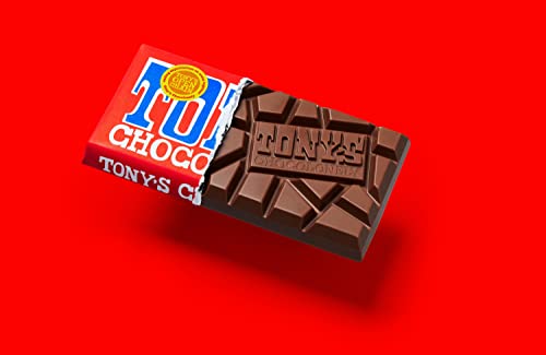 Tony's Chocolonely Milk Chocolate Bundle - Premium Milk Chocolate, Hazelnut, Caramel, Full-Size Candy Bars, Milk Chocolate Bars, No Artificial Flavoring, Fairtrade & B Corp Certified - 3 Bars #TOP3