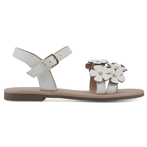Image of WHITE MOUNTAIN Girl's Gloss Flat Sandal