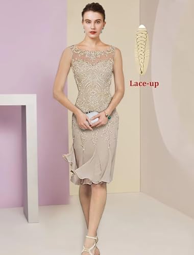 2 Piece Lace Mother of The Bride Dresses for Wedding with Jacket Long Sleeve Chiffon Prom Formal Evening Party Gown2