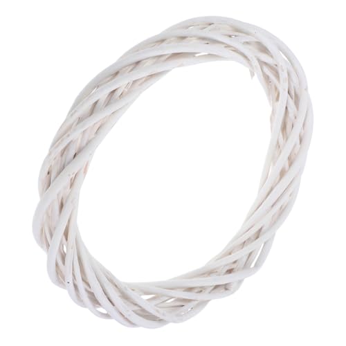 LIFKOME Couronne Osier de Tressé Base Solide pour DIY Décoration pour Mariage Suspension et Ornements de Fenêtre