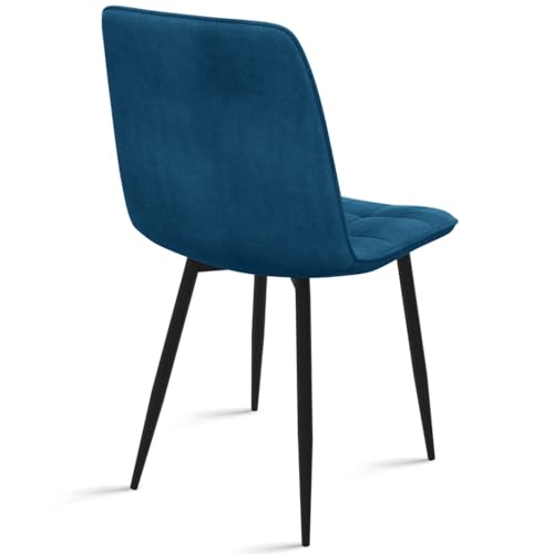 IDMarket - Lot de 8 chaises Mila en Velours Mix Color