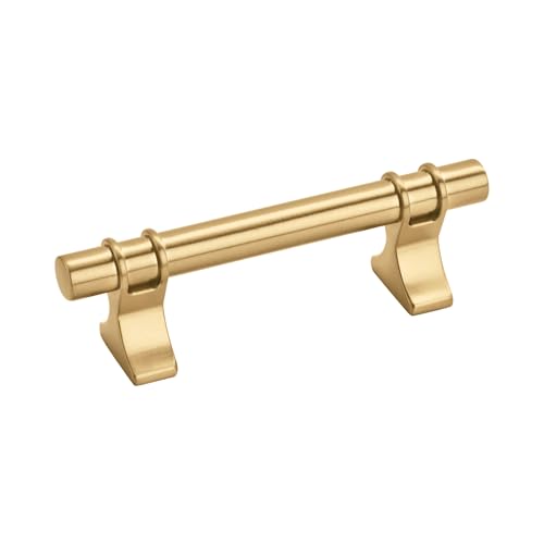 Image of Amerock | Cabinet Pull | Champagne Bronze | 3 inch (76 mm) Center to Center | Davenport | 1 Pack | Drawer Pull | Drawer Handle | Cabinet Hardware