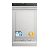 Midea MDWES1034CS-W Geschirrspüler Teilintegriert 45 cm, 10 Maßgedecke, Einbau Spülmaschine mit 8 Programme, 49dB, 0~24 Startverzögerung, HygieneCare+, Home Connect