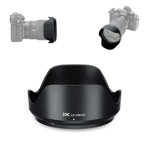 JJC HB-102 可逆式 バヨネットレンズフード 花形 Nikon HB-102 互換 ニコン Nikon NIKKOR Z 24-120mm f/4 S/NIKKOR Z 28-400mm f/4-8 VR レンズ用 Ф77mm保護フィルター と レンズキャップ 装着可能（Amazon）