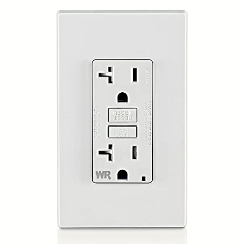 Leviton Gfwt2-W Self-Test Smartlockpro Slim Gfci Weather-Resistant And Tamper-Resistant Receptacle With Led Indicator, 20-Amp, White #TOP2