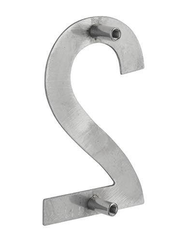 THIRARD 00067552 – Ziffer 2 Edelstahl H.100 mm zum Schrauben – Wandschild mit Hinweisschild – Ziffer 2 – Zubehör/Ausrüstung – Hinweisschild – für den Innen- oder Außenbereich