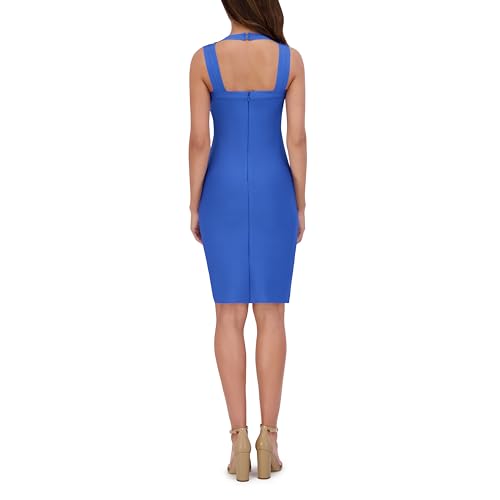 Image of Siena Women's Knit V-Neck Mini Bodycon Bandage Dress