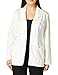 Dickies Women's Gen Flex Junior Fit Contrast Stitch Lab Coat, White, Medium