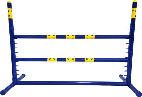 ActiveDogs Agility Fixed Base Jump - High Grade PVC Indoor or Outdoor Dog Obstacle Agility Training Exercise Equipment