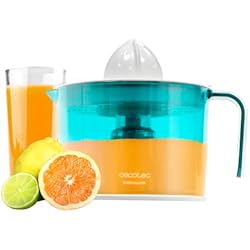 Zumero Amazon Cecotec Exprimidor eléctrico EssentialVita Adjust White. Potencia 40W, Filtro regulador de pulpa ajustable, 2 Conos desmontables, Boquilla antigoteo, Apto lavavajillas