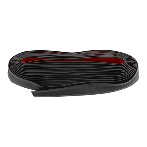 Borde antideslizante para escaleras, perfil autoadhesivo de PVC, 1000 x 5 x 2,5 cm, resistente al agua, resistente a la abrasión, para escalones, esquinas y esquinas de mesa, grosor de 3 mm (negro)