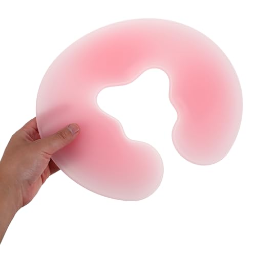 Oreiller visage silicone U coussin percé ergonomique appui-tête salon esthétique - 4