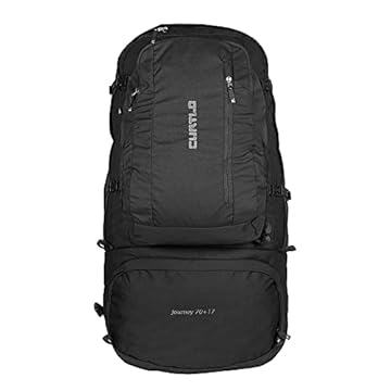 Mochilão Journey 70+17L - Com Rain Cover Curtlo Unissex U Preto