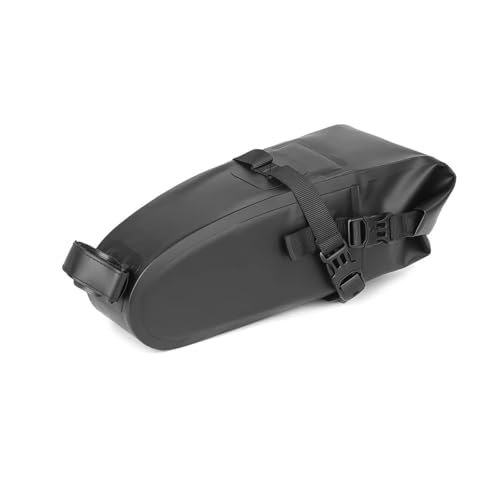 Sacoche de selle vélo étanche 2.5L avec rangement tige selle noir arrière