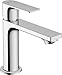 Produktbild hansgrohe Waschtischarmatur Rebris E, Wasserhahn Bad mit Auslauf Höhe 110 mm, mit Zugstange, Badarmatur wassersparend, Chrom