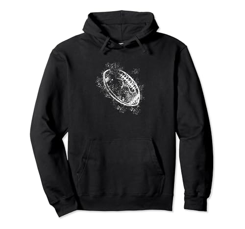American Football Vintage Rugby Ball Fan Player Atleta Sudadera con Capucha