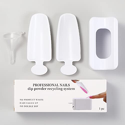 Bandeja de pó de Imersão, Caixa de Reciclagem de pó de Unha Mergulhe Em pó de Unha Com Caixa de Reci