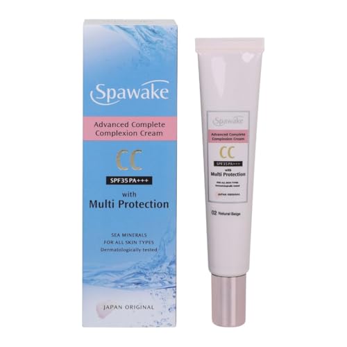 Image of Spawake Advanced Complete Complexion CC Cream, SPF35 PA+++, with Sea Minerals, Multi Protection, for All Skin Types, Natural Beige-30 g