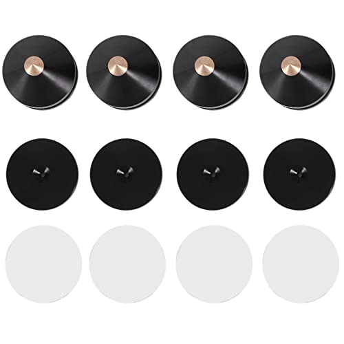 Kqcibz 1 Sets Speaker Loudspeaker Spikes Stand Feets Audio Speaker Repair Parts Turntable DIY Speaker Stand Shock Pin Nails and Pads Accessories