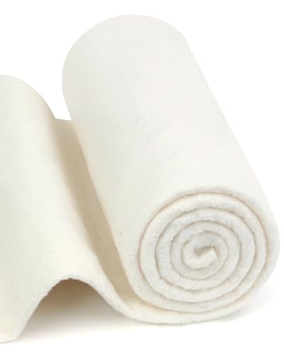 FIVEIZERO Grinding Natural 100% Cotton Quilt Batting,34"X45" Cotton Batting for Quilting,Lightweight Batting Fabric for Sewing,Quilt,Crafts,Cushions,Backing,Wadding,Twin & King Size Quilt Projects