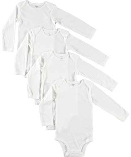 Carter's Unisex 4-Pack Long Sleeve Bodysuit Set