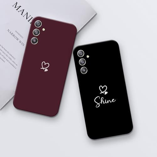 Image of COLORflow Back Cover Compatible with Samsung A34 5G | Cute Korean Hearts Color Customized Back Cover Compatible with Samsung Galaxy A34 5G