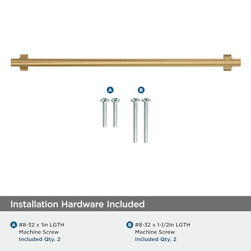 Image of Amerock Davenport 12-5 /8 inch (320mm) Center-to-Center Champagne Bronze Cabinet Pull, BP36698CZ