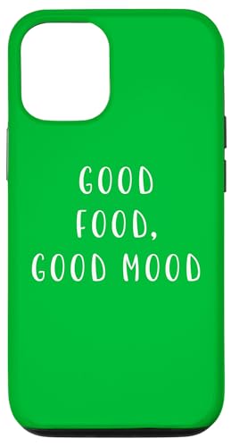 Good Food�AGood Mood �ʔ����X�e�[�g�����g �H�ו� �h�����N ���[���A �X�}�z�P�[�X iPhone 12/12 Pro �p