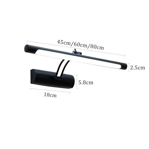 Espejo Baño Apliques LED 45cm con Luz Regulable Blanco IP44 4