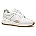 Geox D Desya A, Scarpe da Ginnastica Donna, White Lt Gold, 38 EU