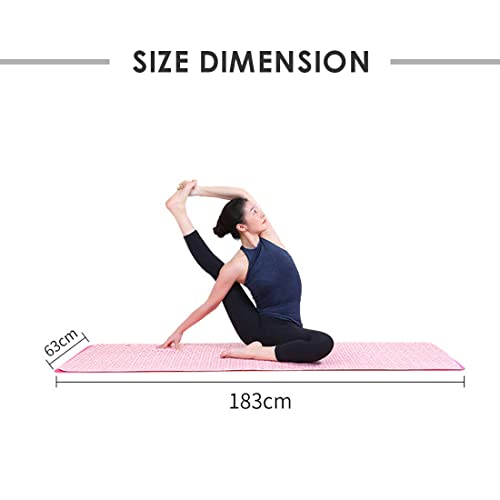 Tapis de yoga glissant ? Serviette en microfibre antidérapante violet clair - 6