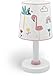 Dalber Kinder Tischlampe Nachttischlampe kinderzimmer Flamingo Flämisch Tiere, 82461, E14, Rose