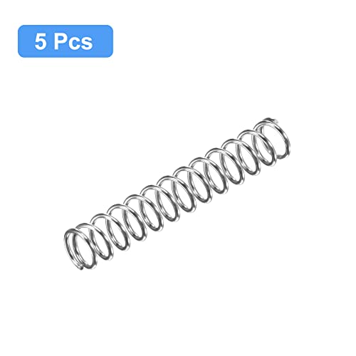 Image of uxcell 5Pcs Compression Spring 304 Stainless Steel 7mmOD,0.8mmWD,40mmFL