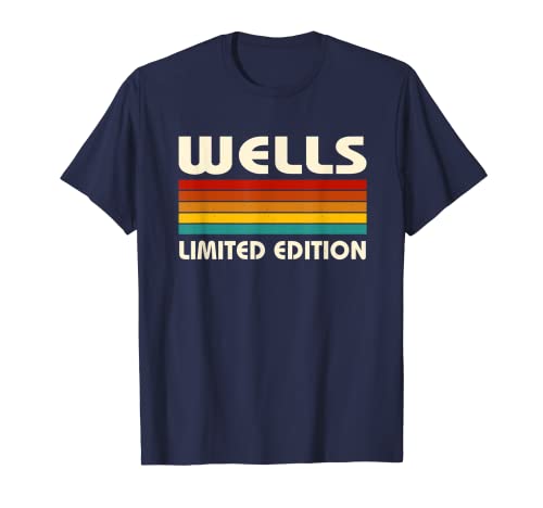 Wells Limited Edition Personalized Last Name Custom Surname T-Shirt