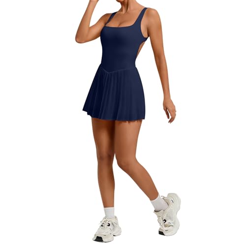 Robe de tennis femme avec short intégré idéale pour le golf et vos entraînements d'été