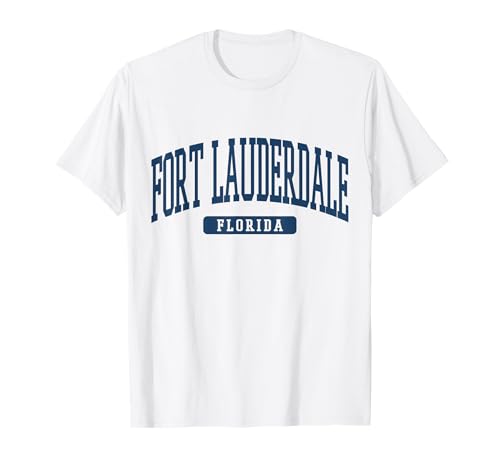 Fort Lauderdale Florida Souvenir Beach, Retro, Minimalist T-Shirt