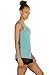 icyzone Workout Tank Tops for Women - Racerback Athletic Yoga Tops, Running Exercise Gym Shirts (L, Green Heather)