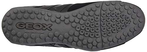 Geox Uomo Snake K, Sneakers Uomo, Nero Grigio