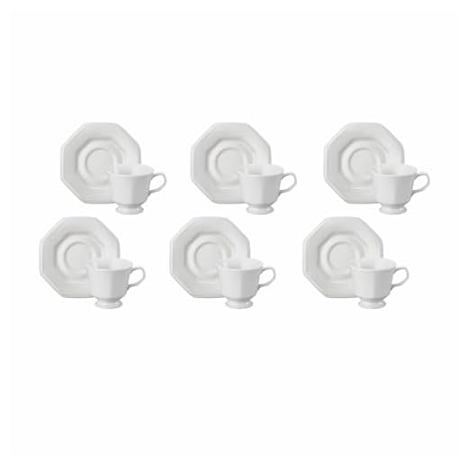 Porcelana Schmidt Prisma 077 (6 xícaras com pires) 200ml