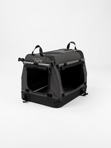 TrendPet TPX-Pro - Leichte, Faltbare Hundebox mit Aluminium Rahmen (grau, L 50 x B 35 x H 35 cm)