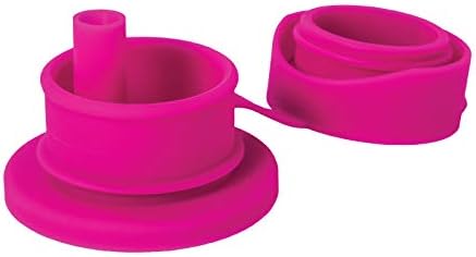 Pura Stainless Big Mouth Sport Straw (Plastic Free, NonToxic Certified, BPA Free) (Pink Straw)
